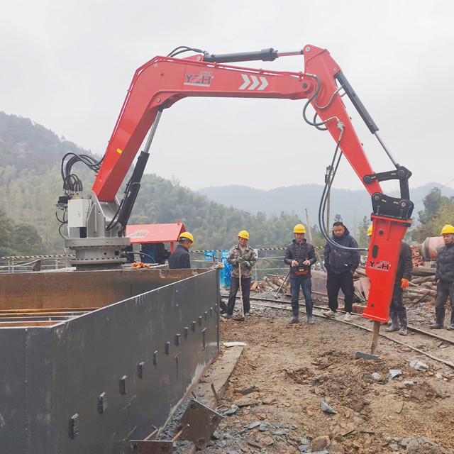 Стационарный гидравлический камнеотбойник YZH