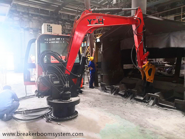 система отбойного молотка на пьедестале