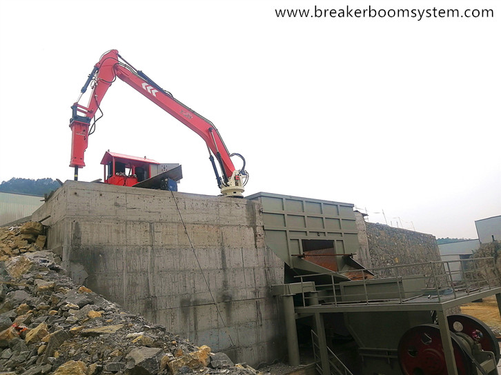 Стационарная штанга для дробления камней