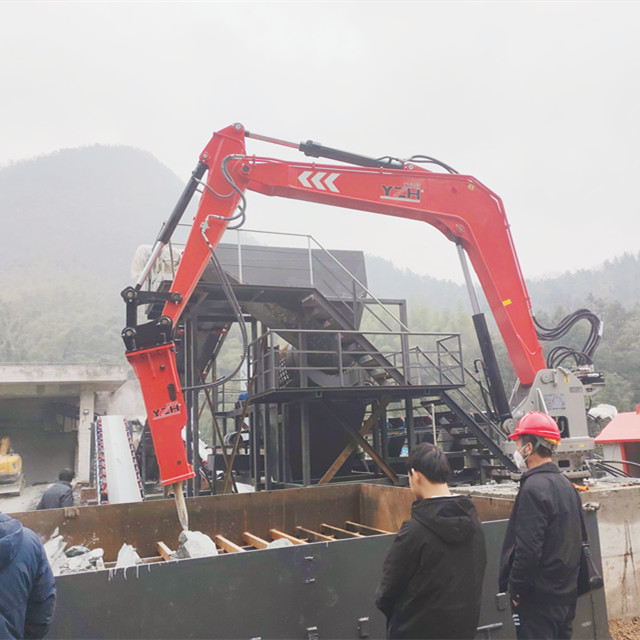 Стационарный гидравлический камнеотбойник YZH