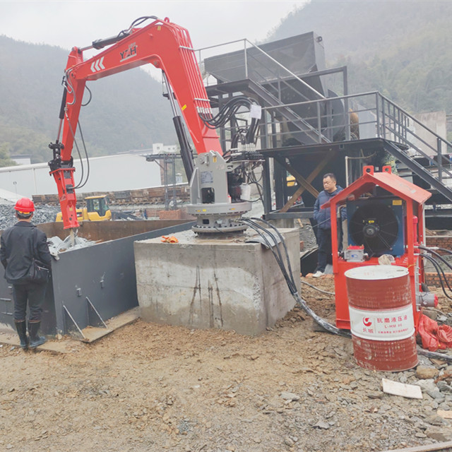 Стационарный гидравлический камнеотбойник YZH