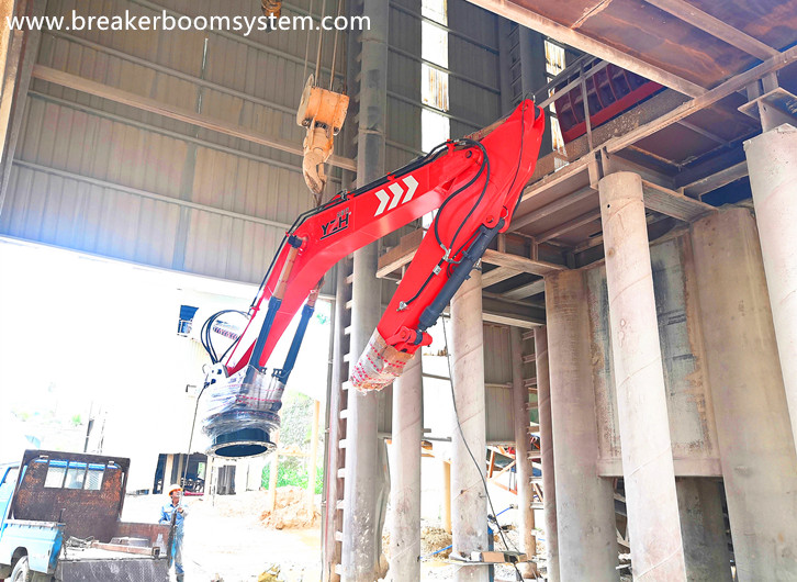 FixomType Pedestal Rockbreaker Boom System