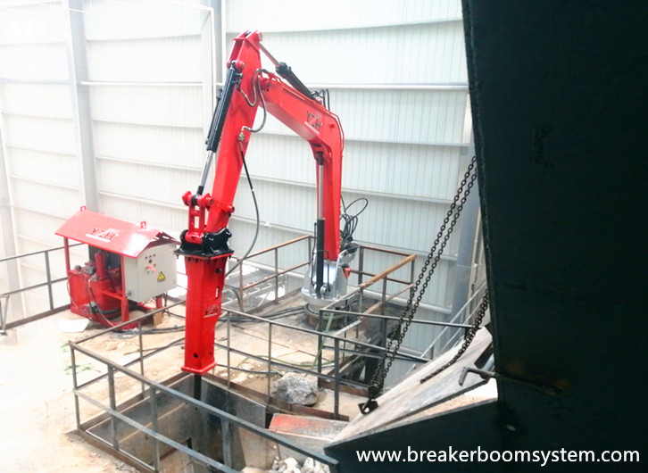 система отбойного молотка на пьедестале