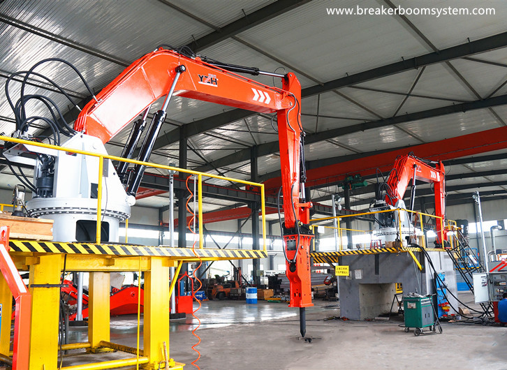 система отбойного молотка на пьедестале