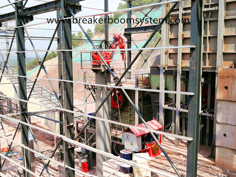 Система камнедробилок с фиксированным типом опоры для щековой дробилки