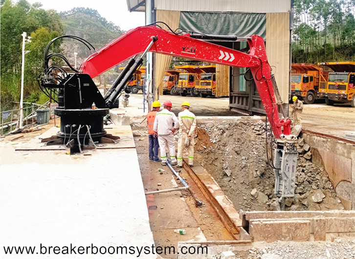 постаментная стреловая система