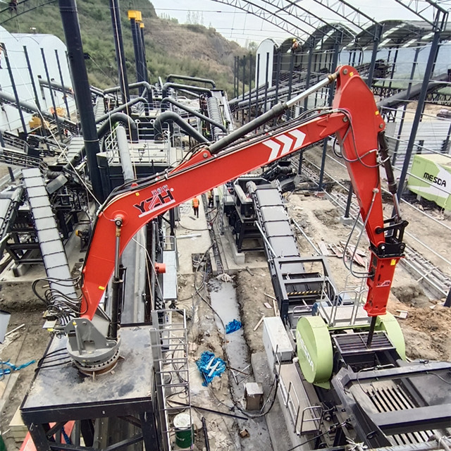 Статическая система камнедробилки на пьедестале YZH