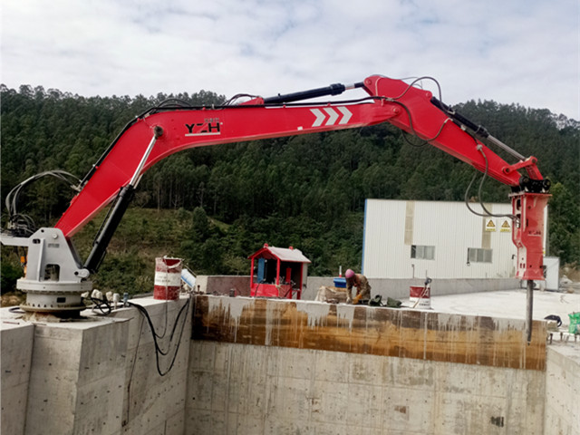 система отбойных молотков на опорах